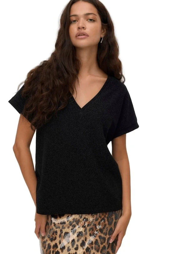 Hoxanne S S V Neck Top