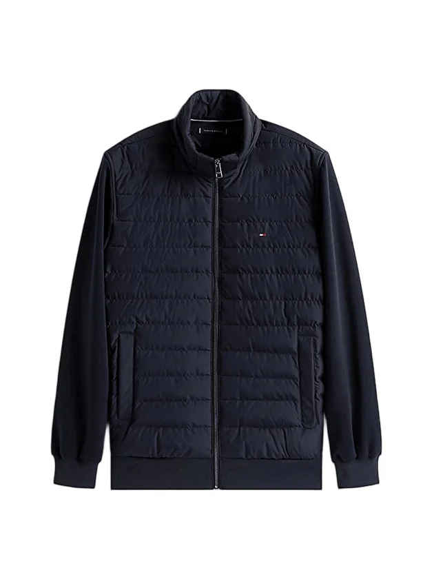 Mix Media Hooded Zip Through