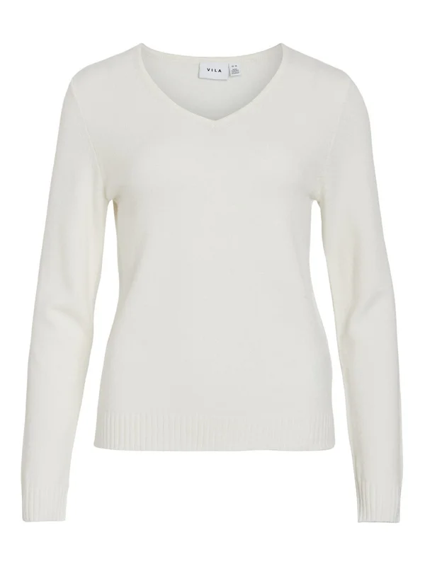 Viril V Neck L S Knit Top Noos