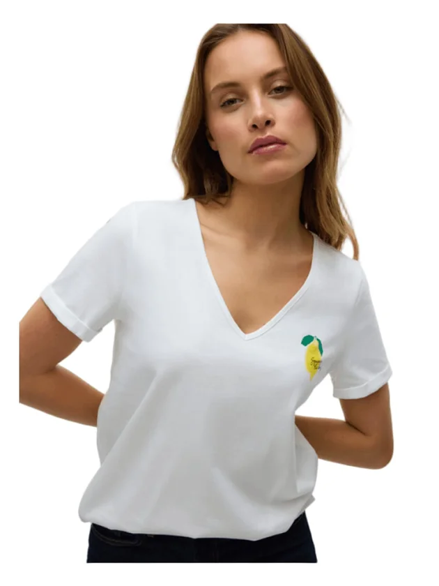 Vmbitona S S V Neck T Shirt Jrs Btq