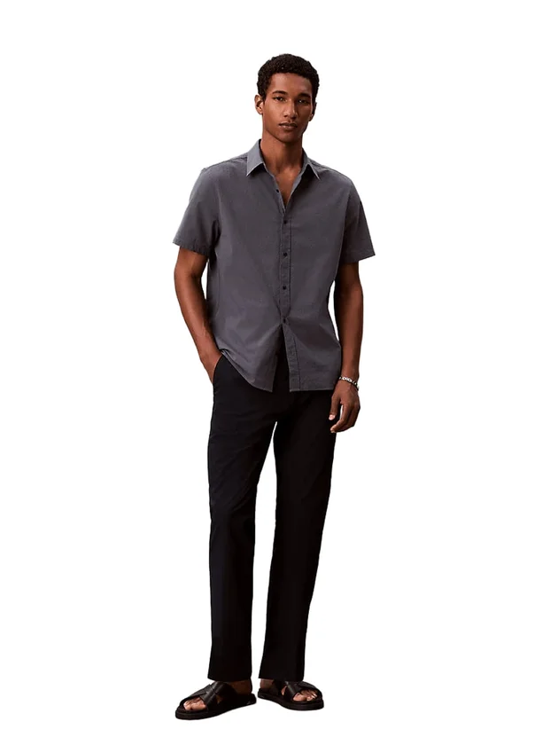 Straight Seersucker Half Elastic