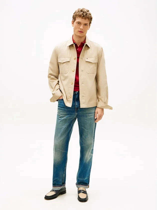 Cotton Nylon Shirt Jacket