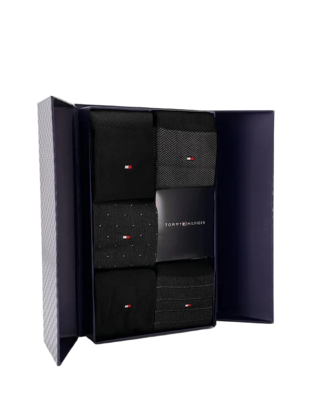 Sock 5P Giftbox Herringbone Dot