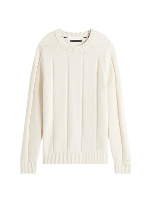 Textured Stripe Crewneck