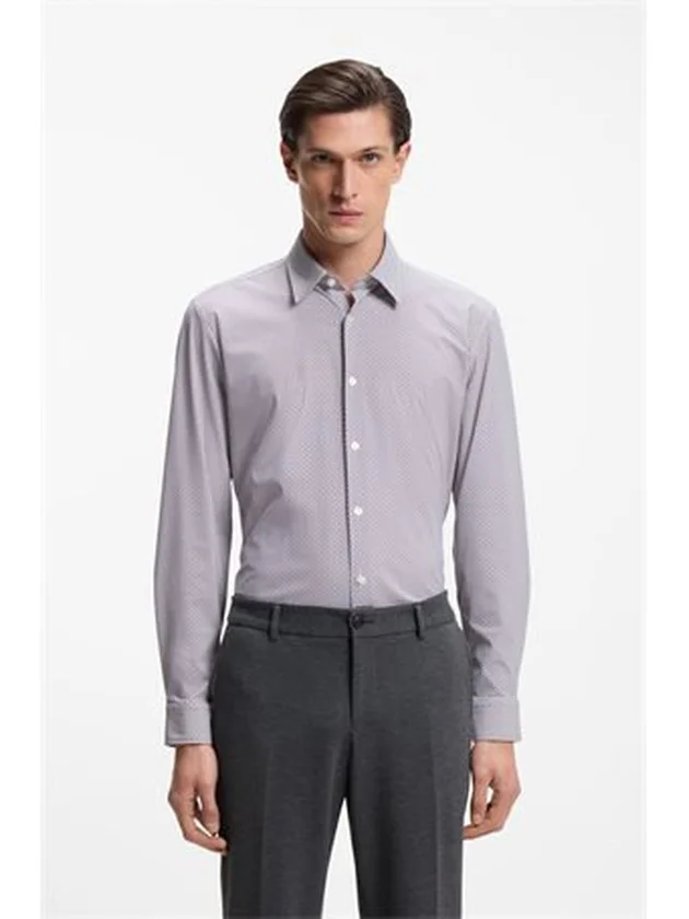 Chemise Slim Jersey Stretch Imprimé Performant