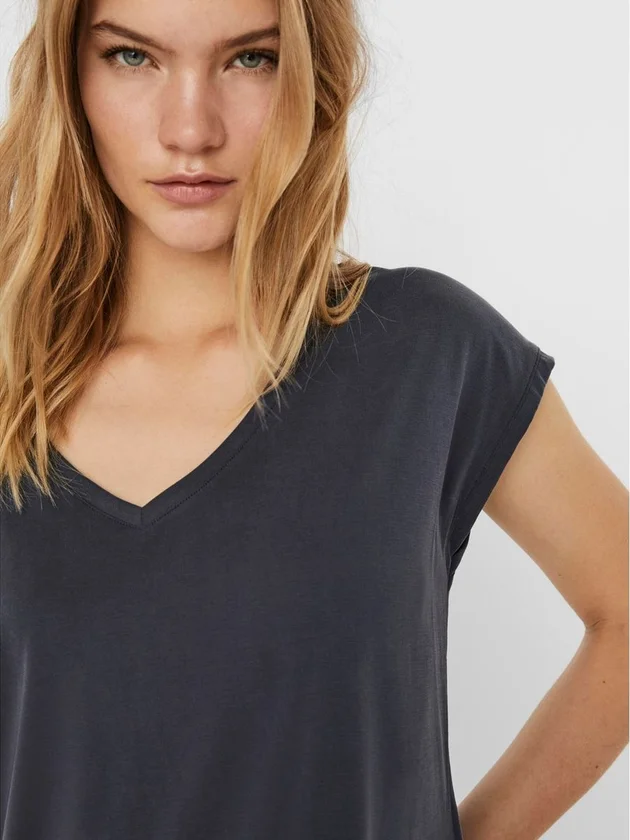 Vmfilli Ss V Neck Tee Noos