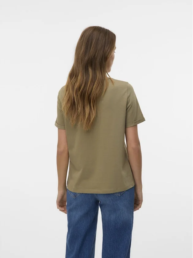 Fadora S S V Neck T Shirt Jrs Btq Ga