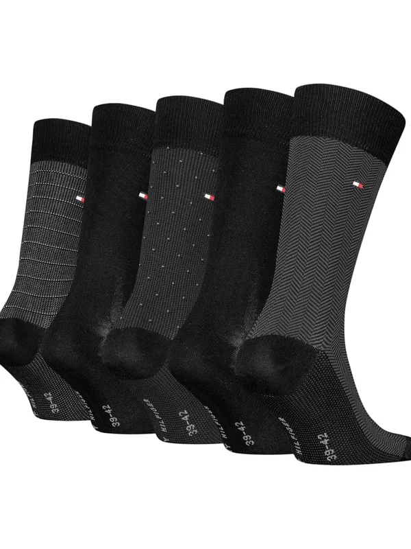Sock 5P Giftbox Herringbone Dot