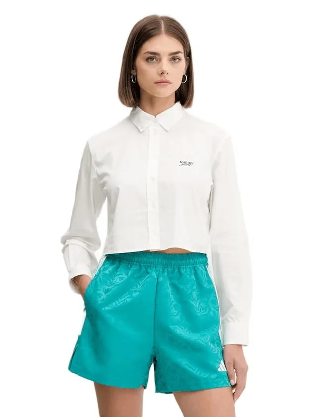 Reg Crop Stripe Poplin Shirt