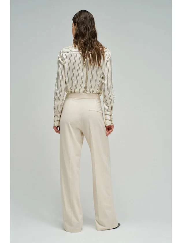 Straight Leg Pants With Buttons