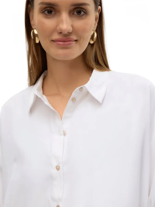 Nora LS Oversize Shirt Wvn Ga Noos