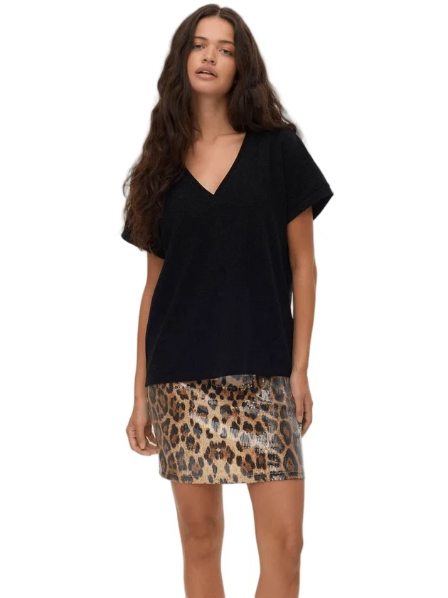 Hoxanne S S V Neck Top
