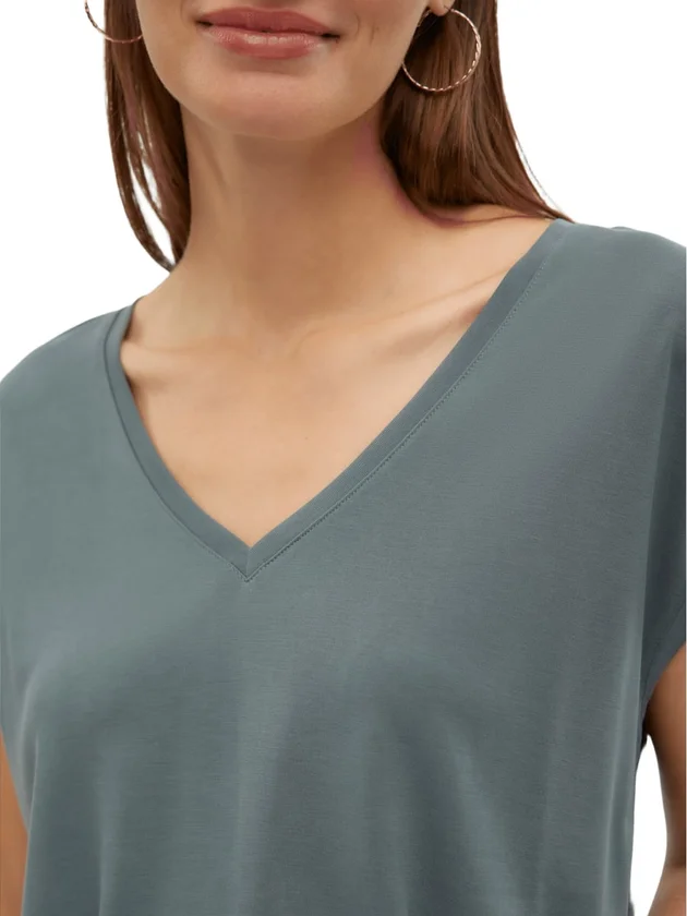 Vmfilli Ss V Neck Tee Noos