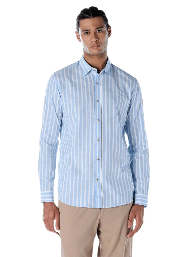 Jjhenry Mix Slub Shirt Ls