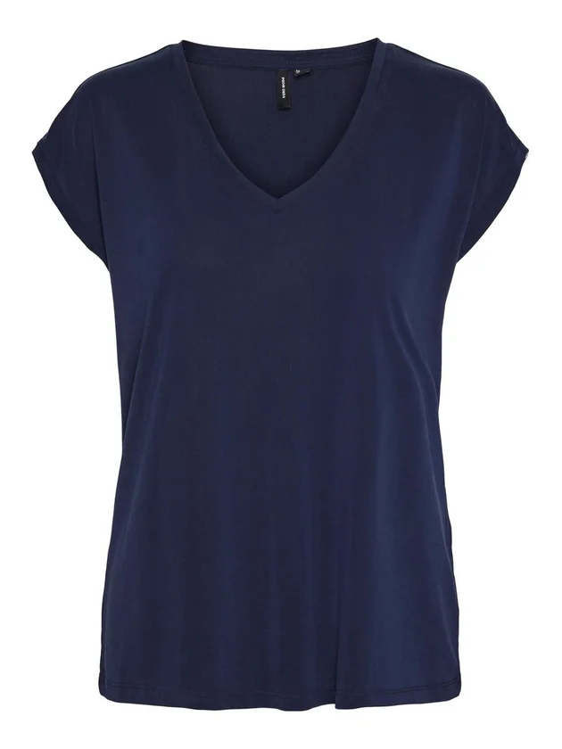 Vmfilli Ss V Neck Tee Noos