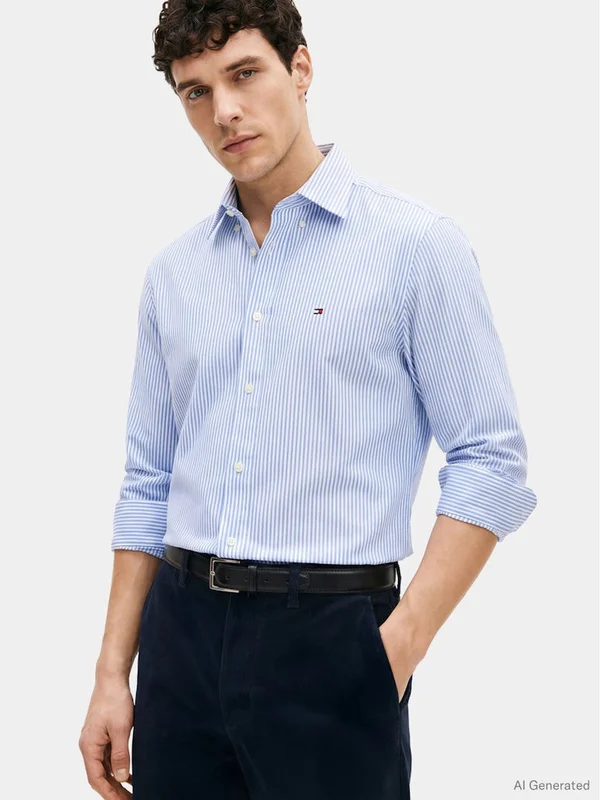 Performance Stripe Pique Oxford