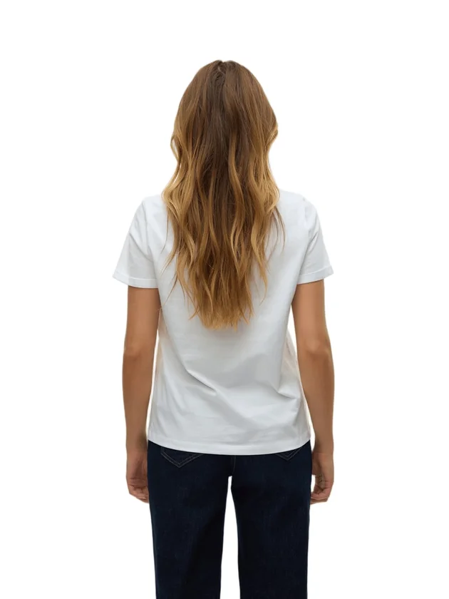 Vmbitona S S V Neck T Shirt Jrs Btq