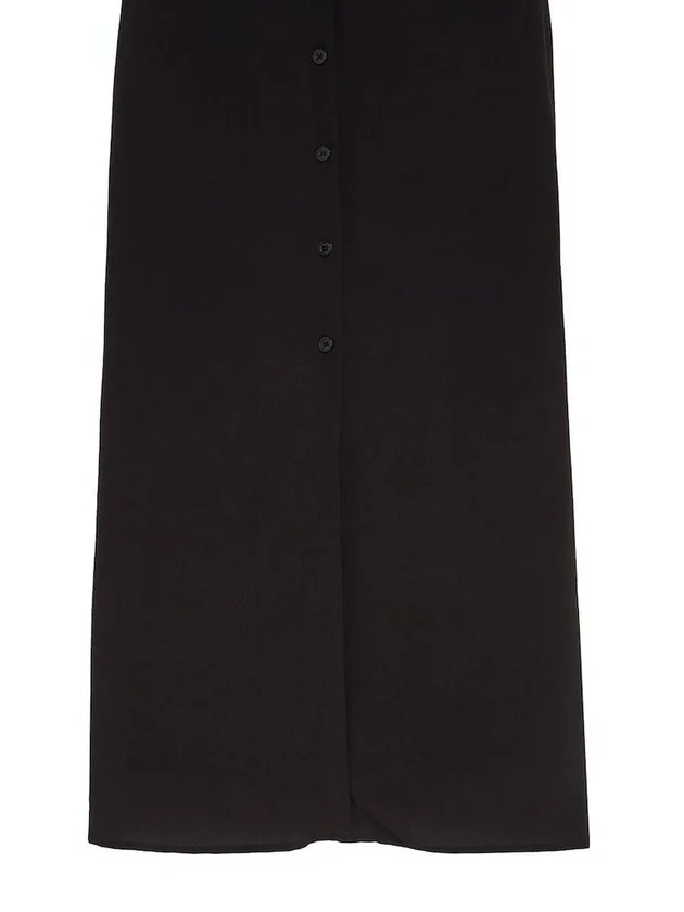 Long Chiffon Button
