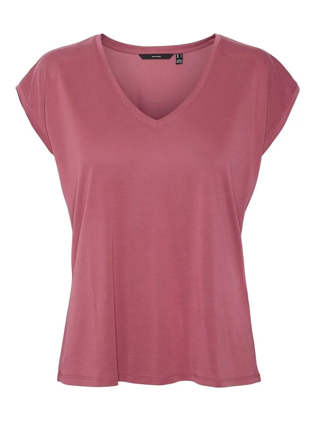 Vmfilli Ss V Neck Tee Noos