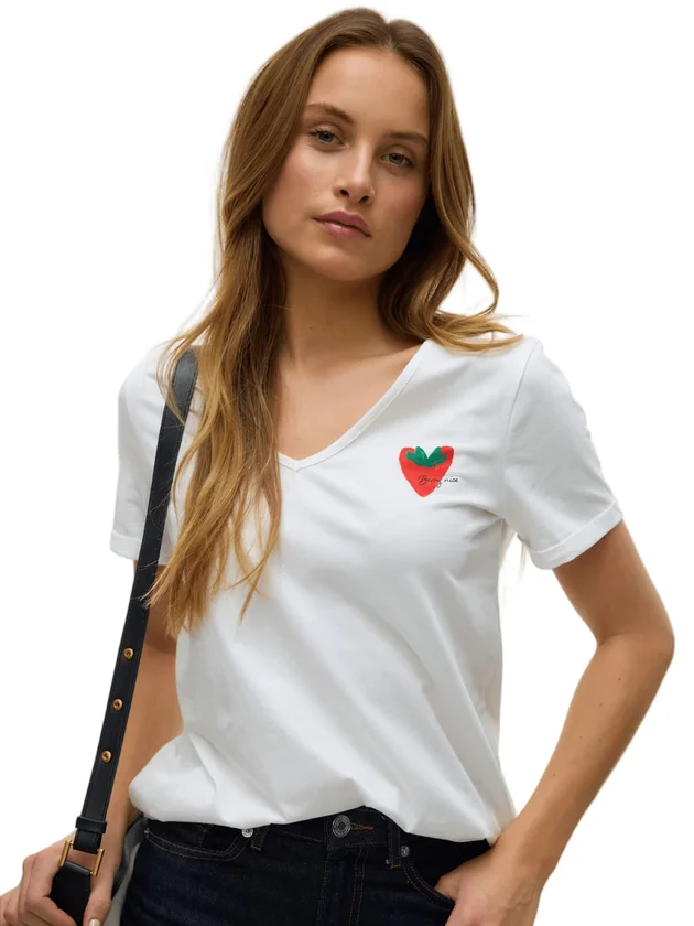 Vmbitona S S V Neck T Shirt Jrs Btq