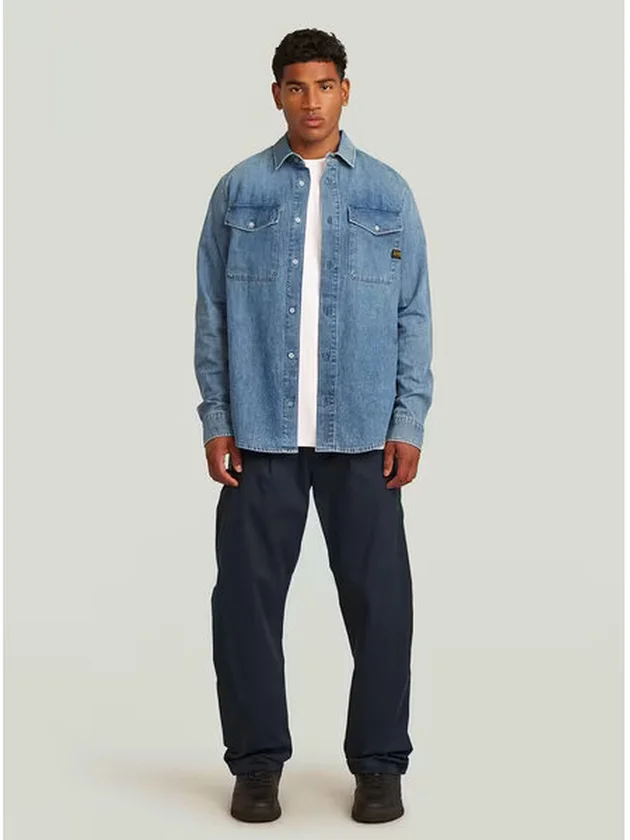 Marine Slim Shirt LS Dnm