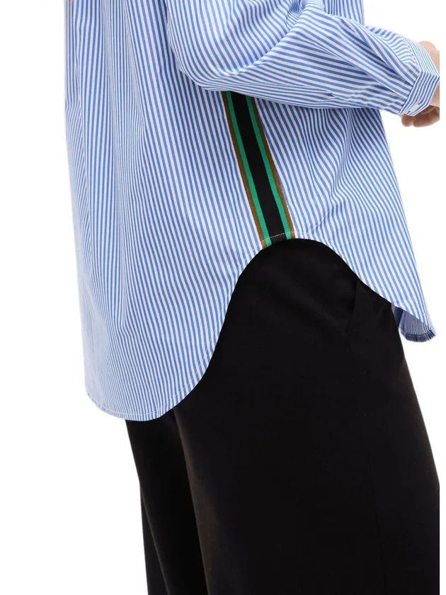 Vidoja LS Striped Tape Shirt