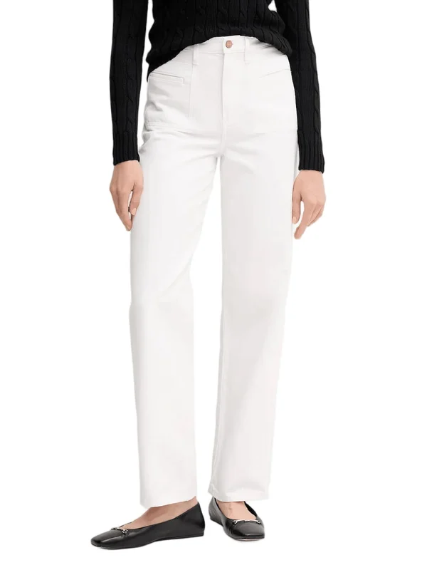 White Relaxed Straight HW