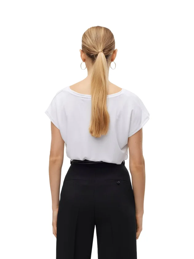 Vmfilli Ss V Neck Tee Noos