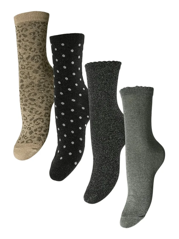 Ebby Glitter Long 4 Pack Mix