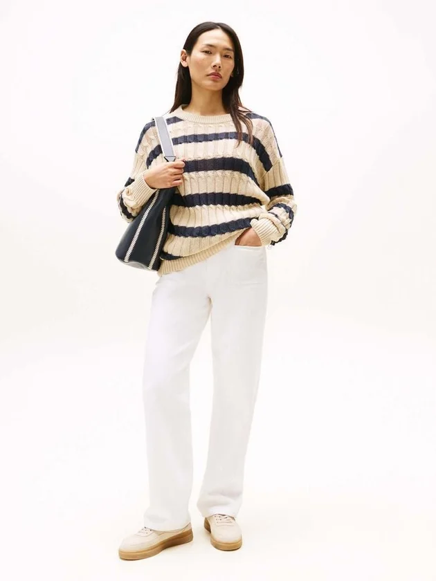 White Relaxed Straight HW