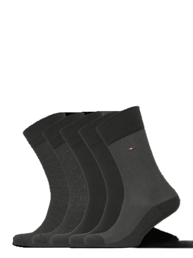 Sock 5P Giftbox Herringbone Dot