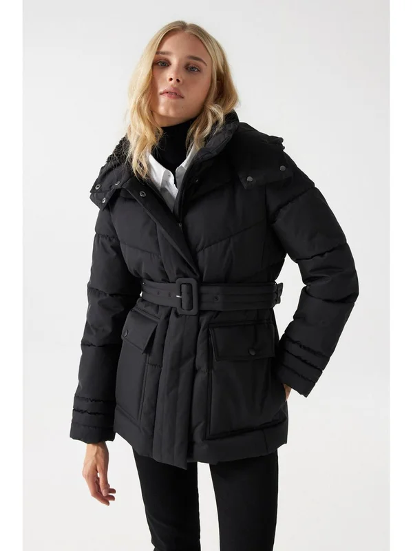 Basic Collar Puffer Jacket