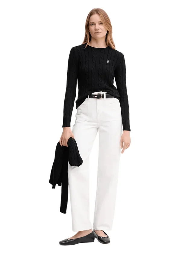 White Relaxed Straight HW