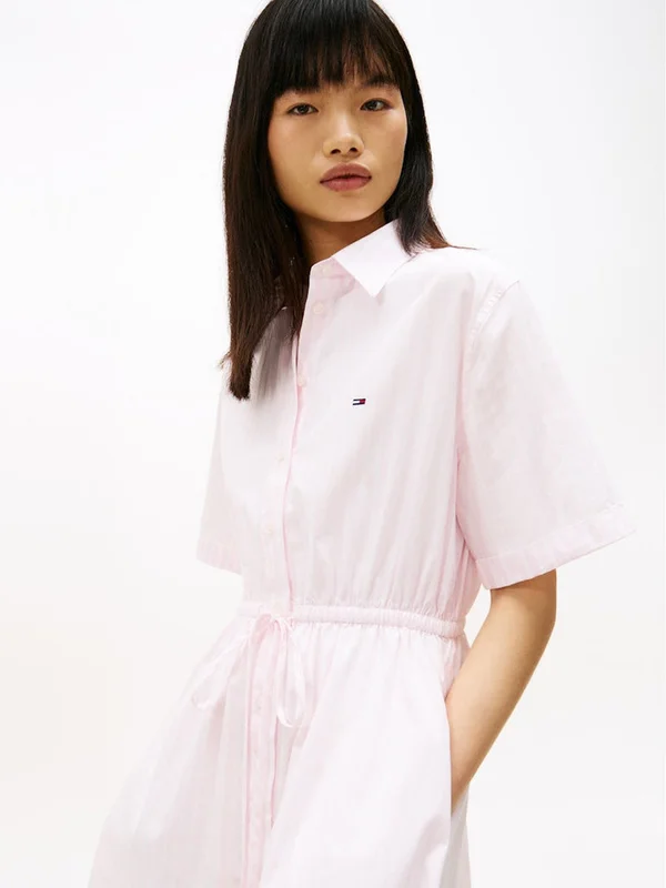 Mini Stripe Shirt Dress