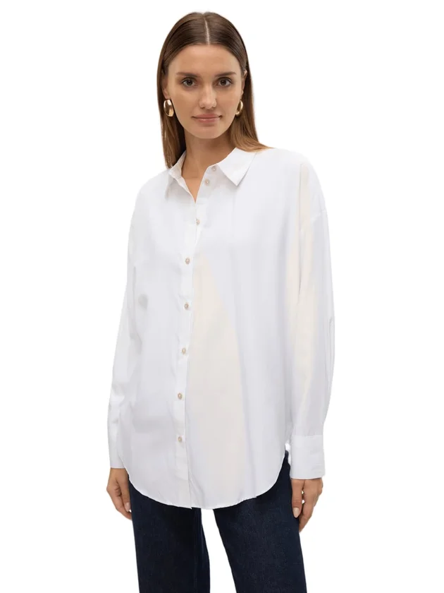 Nora LS Oversize Shirt Wvn Ga Noos