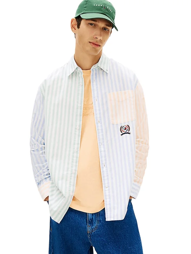 TJM RLX Oxford Fun Stripe Shirt