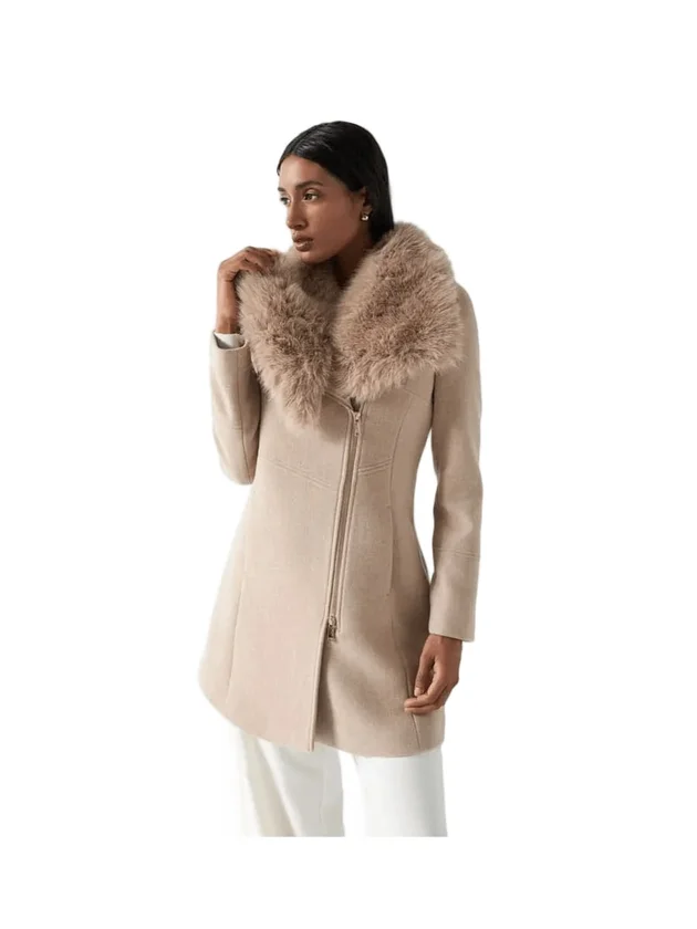 The Reimagined Wool Coat With Fur