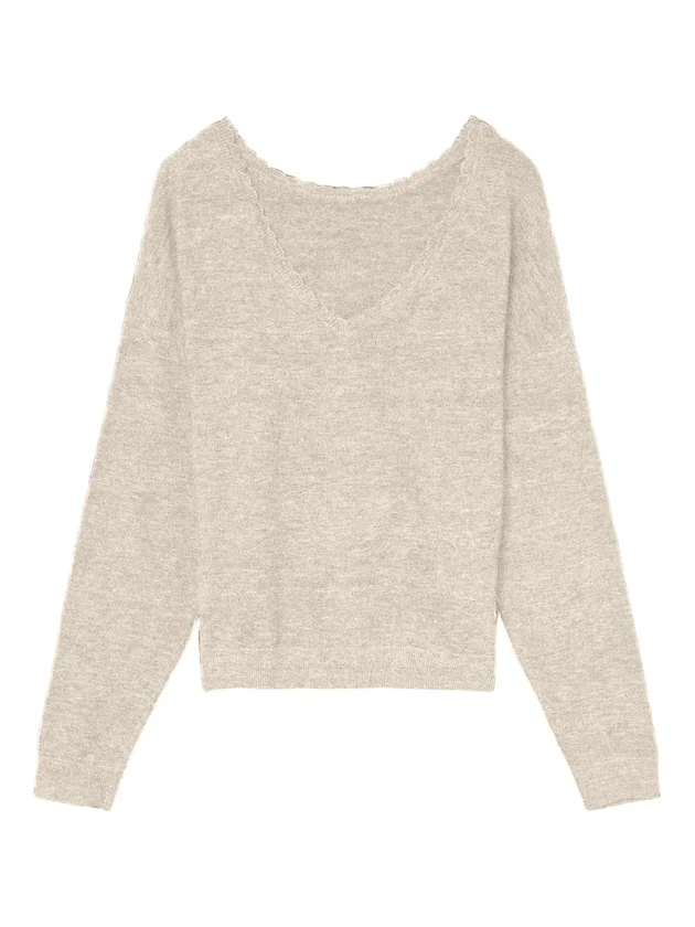 Marina LS 2-Way V Neck Pullover