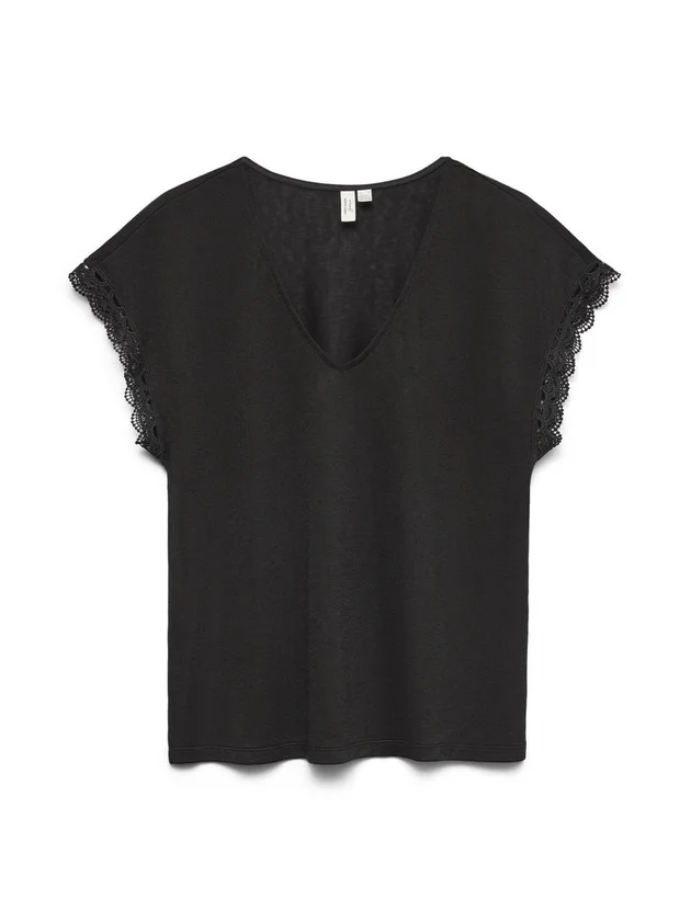Vmibilsa S S V Neck Top Jrs Btq