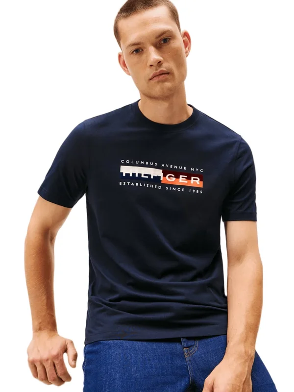 Colour Block Graphic Tee