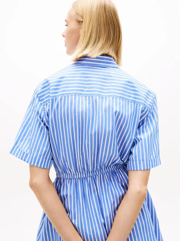 Mini Stripe Shirt Dress