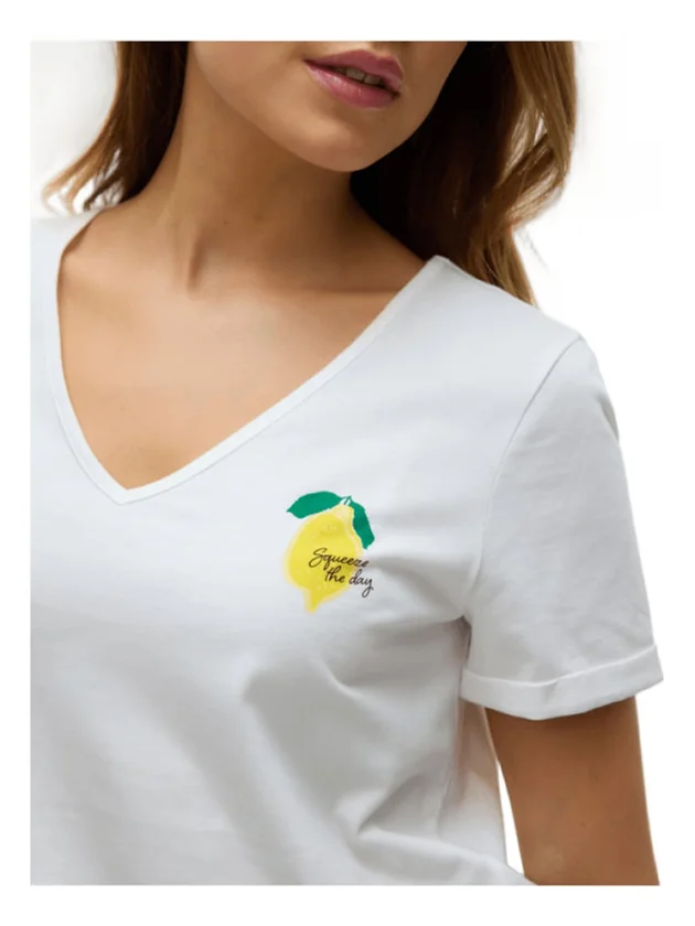 Vmbitona S S V Neck T Shirt Jrs Btq
