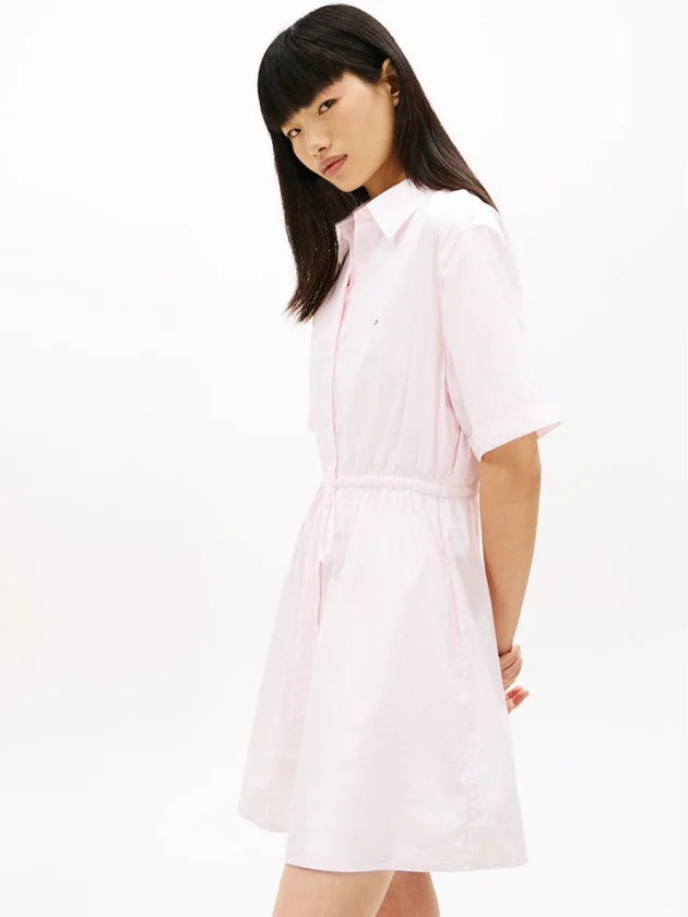Mini Stripe Shirt Dress