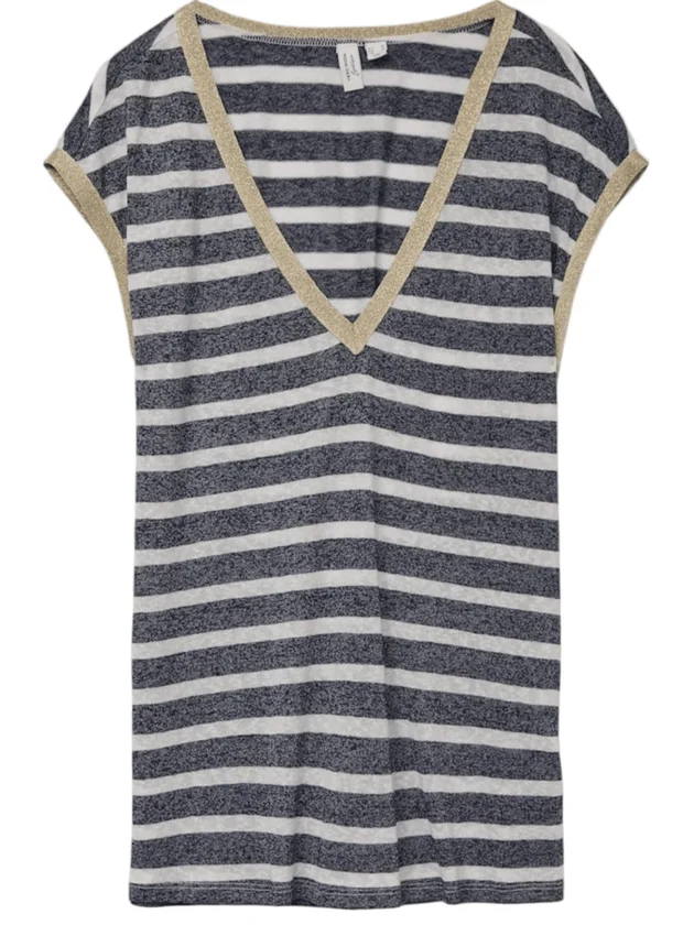 Vmbaldo Stripe Sl V Neck Top