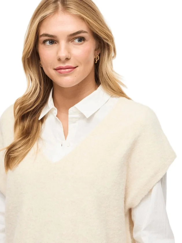 Vibenna Loose S S Knit Top