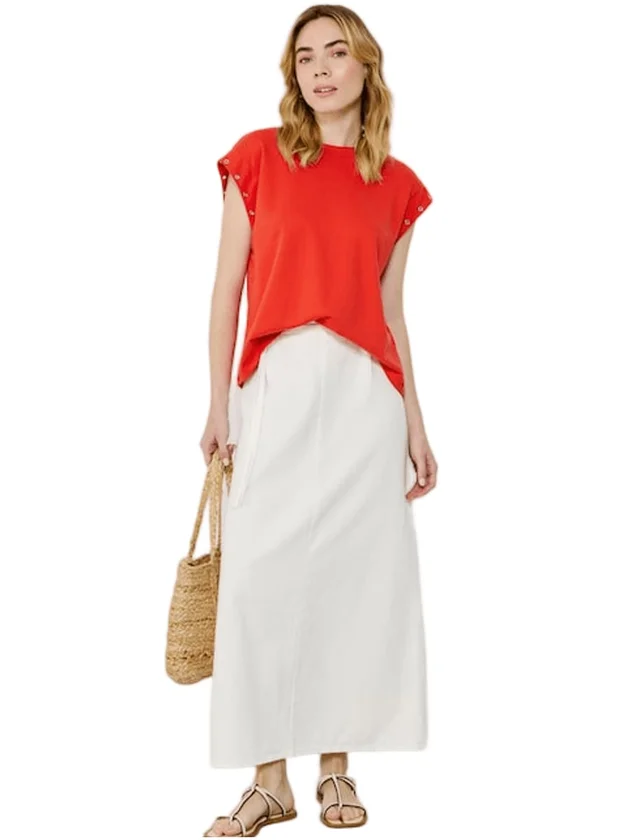 Vieyletti O Neck S S Cp Top