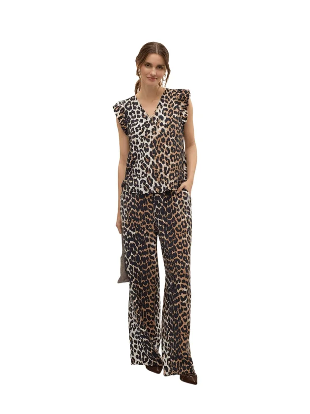Josie Hw Wide Pant Wvn Boo