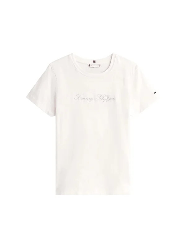 Lurex Script Reg C Nk Ss Tee