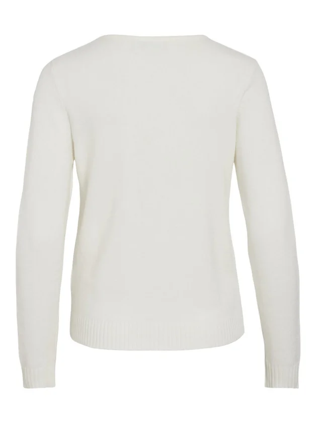 Viril V Neck L S Knit Top Noos
