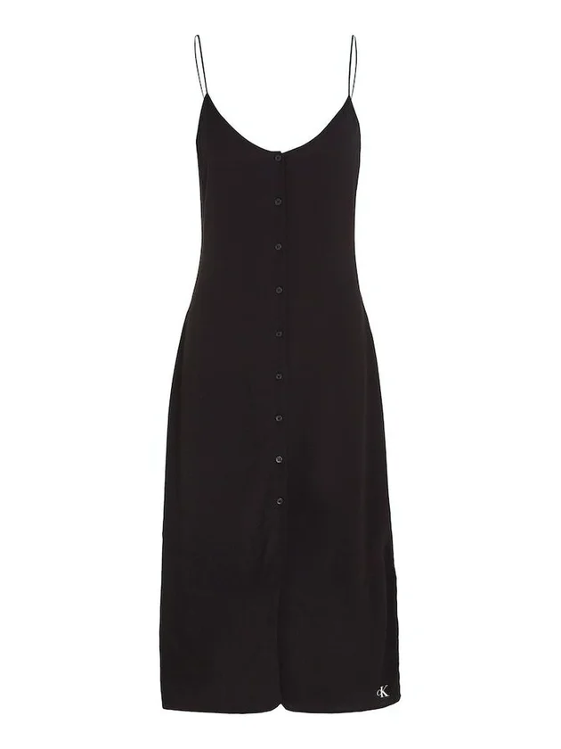 Long Chiffon Button